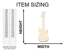 Load image into Gallery viewer, Unfinished Wood Electric Guitar Shape - Craft - up to 36&quot;
