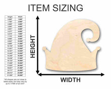 Load image into Gallery viewer, Unfinished Wooden Elf Hat Shape - Christmas - Ornament - Craft - up to 24&quot; DIY-24 Hour Crafts
