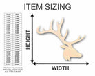 Unfinished Wooden Elk Head Antlers Shape - Animal - Wildlife - Craft - up to 24" DIY-24 Hour Crafts
