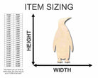 Unfinished Wooden Emperor Penguin Shape - Animal - Wildlife - Craft - up to 24" DIY-24 Hour Crafts