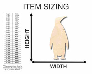 Unfinished Wooden Emperor Penguin Shape - Animal - Wildlife - Craft - up to 24" DIY-24 Hour Crafts