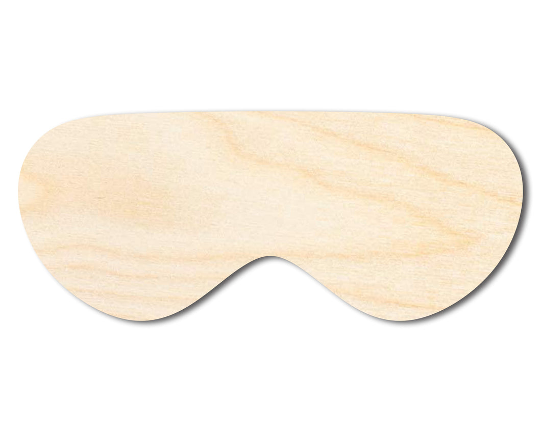 Unfinished Wood Goggles Shape - Craft - up to 36