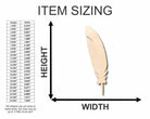 Unfinished Wooden Feather Shape - Animal - Bird - Wildlife - Craft - up to 24" DIY-24 Hour Crafts