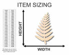 Unfinished Wooden Fern Shape - Plants - Craft - up to 24" DIY-24 Hour Crafts