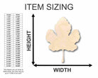 Unfinished Wooden Fig Leaf Shape - Fall - Fruit - Craft - up to 24" DIY-24 Hour Crafts