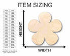 Unfinished Wooden Flower Shape - Spring - Craft - up to 24" DIY-24 Hour Crafts
