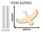 Unfinished Wooden Flying Duck Shape - Animal - Wildlife - Craft - up to 24" DIY-24 Hour Crafts