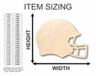 Unfinished Wooden Football Helmet Shape - NFL DIY Helmet - Craft - up to 24"-24 Hour Crafts