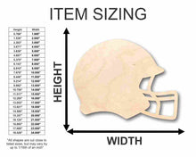 Load image into Gallery viewer, Unfinished Wooden Football Helmet Shape - NFL DIY Helmet - Craft - up to 24&quot;-24 Hour Crafts
