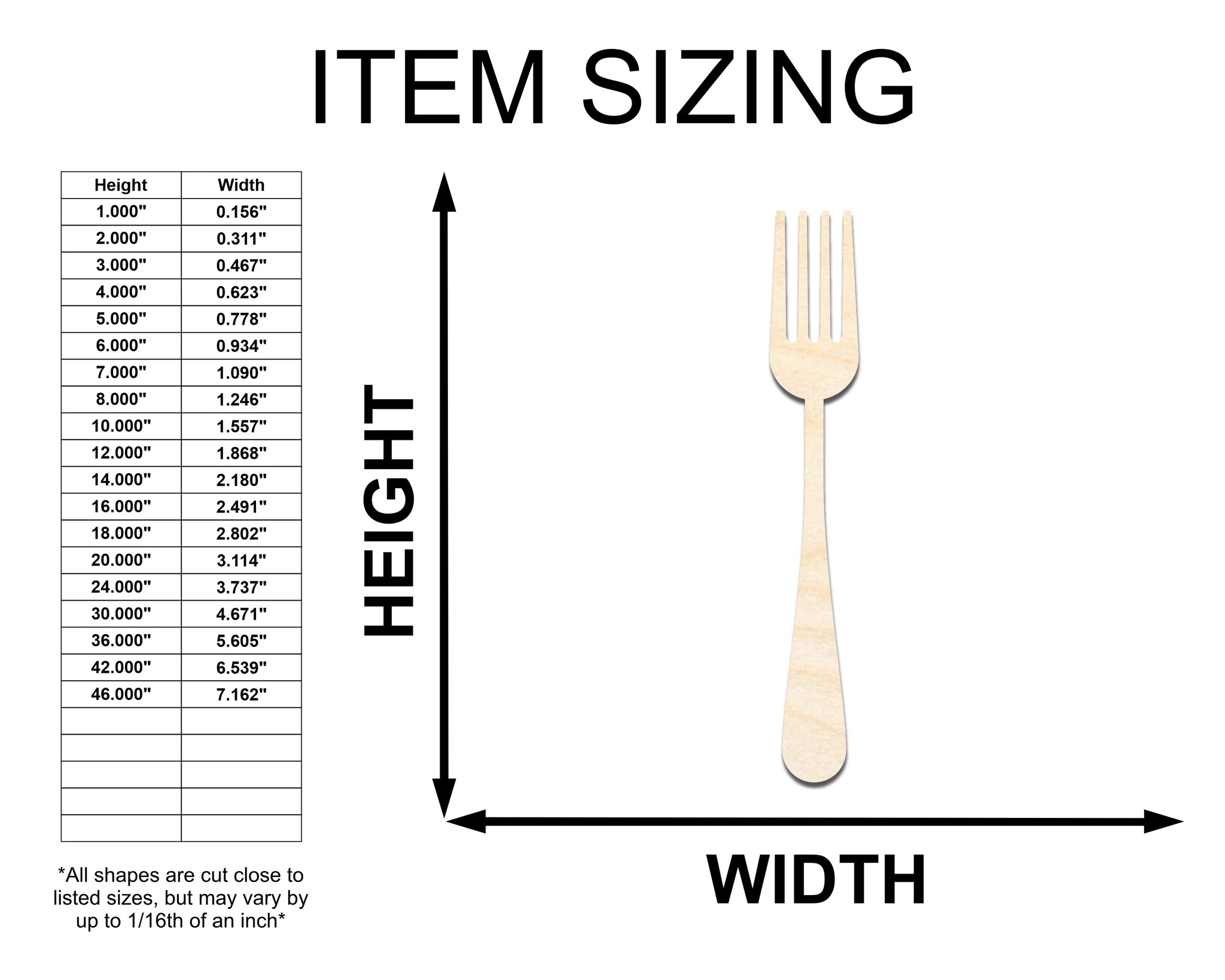 Fork shape store