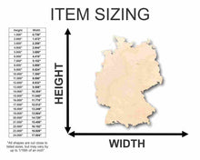 Load image into Gallery viewer, Unfinished Wooden Germany Shape - Country - Craft - up to 24&quot; DIY-24 Hour Crafts
