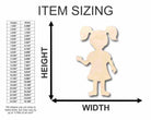 Unfinished Wooden Girl Shape - Kid - Craft - up to 24" DIY-24 Hour Crafts