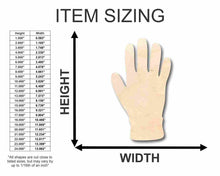 Load image into Gallery viewer, Unfinished Wooden Gloves Shape - Winter - Work - Craft - up to 24&quot; DIY-24 Hour Crafts
