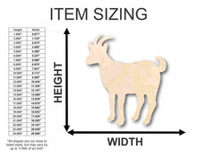 Load image into Gallery viewer, Unfinished Wooden Goat Shape - Farm Animal - Craft - up to 24&quot; DIY-24 Hour Crafts
