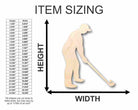 Unfinished Wooden Golfer Shape - Sporting - Craft - up to 24" DIY-24 Hour Crafts