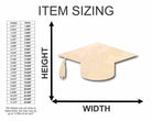 Unfinished Wooden Graduation Cap Shape - Craft - up to 24" DIY-24 Hour Crafts