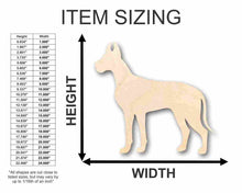 Load image into Gallery viewer, Unfinished Wooden Great Dane Dog Shape - Animal - Pet - Craft - up to 24&quot; DIY-24 Hour Crafts
