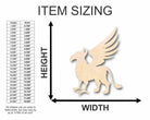 Unfinished Wooden Griffin Shape - Mythical - Beast - Craft - up to 24" DIY-24 Hour Crafts