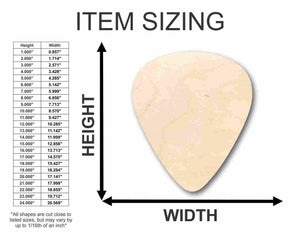 Unfinished Wooden Guitar Pick Shape - Music - Craft - up to 24" DIY-24 Hour Crafts