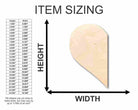 Unfinished Wooden Cutout Craft Half Heart Shape up to 24" DIY Valentines day wedding shower-24 Hour Crafts