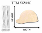 Unfinished Wooden Hard Hat Shape - Construction - Tool - Craft - up to 24" DIY-24 Hour Crafts