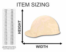 Load image into Gallery viewer, Unfinished Wooden Hard Hat Shape - Construction - Tool - Craft - up to 24&quot; DIY-24 Hour Crafts
