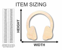 Load image into Gallery viewer, Unfinished Wooden Headphones Shape - Music - Craft - up to 24&quot; DIY-24 Hour Crafts
