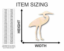 Load image into Gallery viewer, Unfinished Wooden Heron Shape - Bird - Wildlife - Craft - up to 24&quot; DIY-24 Hour Crafts

