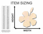 Unfinished Wooden Hibiscus Shape - Spring - Flower - Craft - up to 24" DIY-24 Hour Crafts