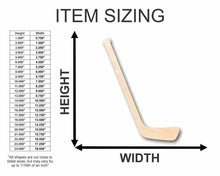 Load image into Gallery viewer, Unfinished Wooden Hockey Stick Shape - Sporting - Craft - up to 24&quot; DIY-24 Hour Crafts
