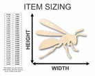 Unfinished Wooden Hornet Shape - Insect - Animal - Wildlife - Craft - up to 24" DIY-24 Hour Crafts