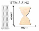 Unfinished Wooden Hourglass Shape - Craft - up to 24" DIY-24 Hour Crafts