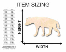 Load image into Gallery viewer, Unfinished Wooden Hyena Shape - Animal - Wildlife - Craft - up to 24&quot; DIY-24 Hour Crafts
