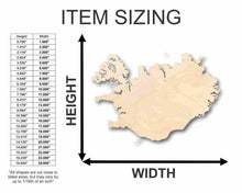 Load image into Gallery viewer, Unfinished Wooden Iceland Shape - Country - Craft - up to 24&quot; DIY-24 Hour Crafts

