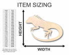 Unfinished Wooden Iguana Shape - Reptile - Animal - Craft - up to 24" DIY-24 Hour Crafts