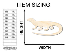 Load image into Gallery viewer, Unfinished Wood Komodo Dragon Shape - Craft - up to 36&quot; DIY
