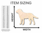 Unfinished Wooden Black Golden Labrador Dog Shape - Animal - Pet - Craft - up to 24" DIY-24 Hour Crafts