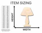Unfinished Wooden Lamp Shape - Craft - up to 24" DIY-24 Hour Crafts