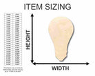Unfinished Wooden Light Bulb Shape - Idea - Craft - up to 24" DIY-24 Hour Crafts