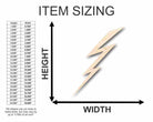 Unfinished Wooden Lightning Shape - Weather - Craft - up to 24" DIY-24 Hour Crafts