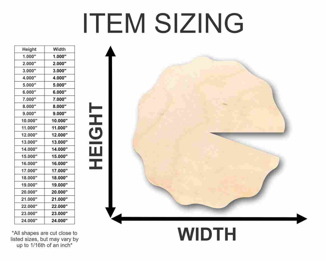 Unfinished Wooden Water Lily Shape - Pond - Craft - up to 24" DIY-24 Hour Crafts