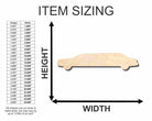 Unfinished Wooden Limo Shape - Craft - up to 24" DIY-24 Hour Crafts