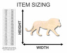 Unfinished Wooden Lion Shape - Animal - Wildlife - Craft - up to 24" DIY-24 Hour Crafts