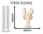Unfinished Wooden Lobster Shape - Ocean - Nursery - Craft - up to 24" DIY-24 Hour Crafts