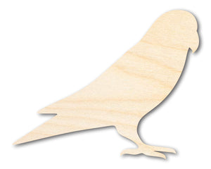 Unfinished Wood Love Bird Shape - Craft - up to 36"
