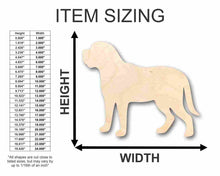 Load image into Gallery viewer, Unfinished Wooden Mastiff Dog Shape - Animal - Pet - Craft - up to 24&quot; DIY-24 Hour Crafts
