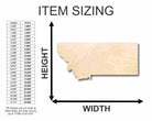 Unfinished Wooden Montana Shape - State - Craft - up to 24" DIY-24 Hour Crafts