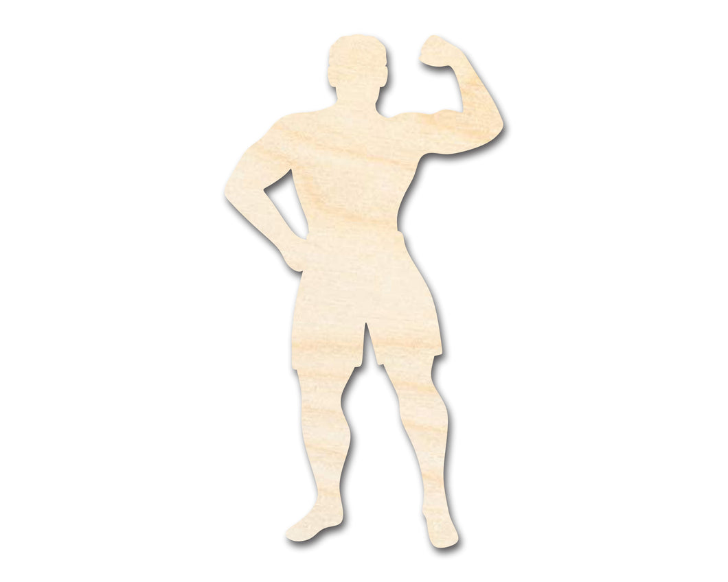 Unfinished Wood Body Builder Shape - Craft - up to 36