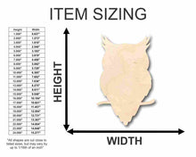 Load image into Gallery viewer, Unfinished Wooden Owl Shape - Animal - Wildlife - Craft - up to 24&quot; DIY-24 Hour Crafts
