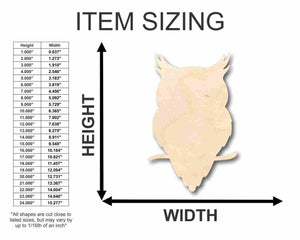 Unfinished Wooden Owl Shape - Animal - Wildlife - Craft - up to 24" DIY-24 Hour Crafts